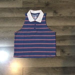 Red and blue pacsun top